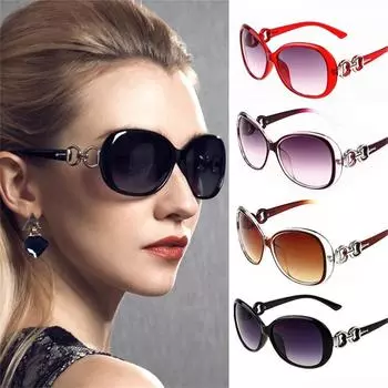 Женские солнцезащитные очки Ретро солнцезащитные очки Пластиковая оправа солнцезащитные очки