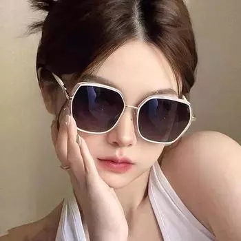 Женские солнцезащитные очки с двойным лучом и солнцезащитным козырьком One Size