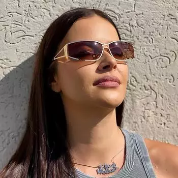 Женские солнцезащитные очки с двойным лучом и солнцезащитным козырьком One Size