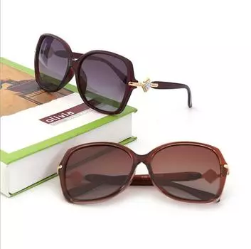 Женские солнцезащитные очки с поляризованными линзами Damp Shading, многоугольные очки с большой оправой