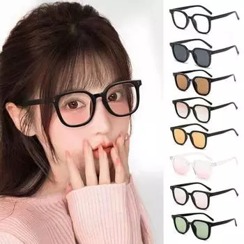 Женские солнцезащитные очки, складные, прочные, с защитой от УФ-лучей, прозрачные, с градиентом цвета, с четким обзором, удобные для хранения, складные уличные очки D