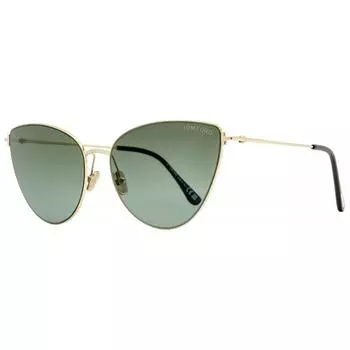 Женские солнцезащитные очки Tom Ford Anais 02 Cat Eye TF1005 28B Золотистые Черные 62 мм 28b