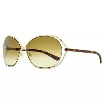 Женские солнцезащитные очки Tom Ford Carla TF157 28F Золото/Гавана 66мм