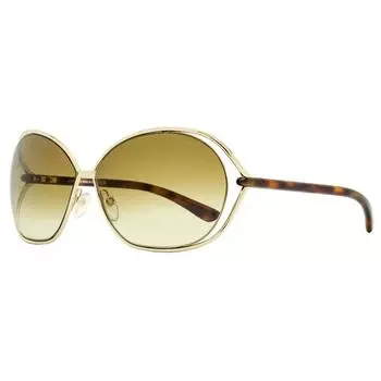 Женские солнцезащитные очки Tom Ford Carla TF157 28F Золотые Гавана 66 мм 28f