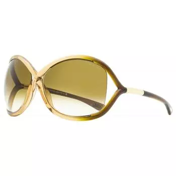 Женские солнцезащитные очки Tom Ford Cross Bridge TF9 Whitney 74F Прозрачная роза 64 мм 74f