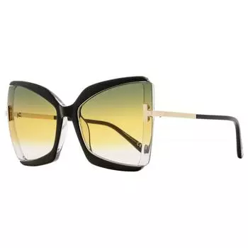 Женские солнцезащитные очки Tom Ford Gia TF766 03B Черное золото 63 мм 03b