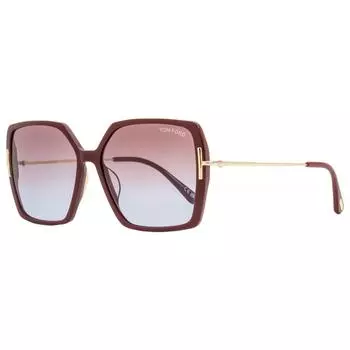 Женские солнцезащитные очки Tom Ford Joanna Butterfly TF1039 69Z бордо-золотые 59 мм 69z