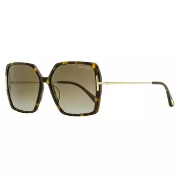 Женские солнцезащитные очки Tom Ford Joanna Butterfly TF1039 52H Гавана Золото 59мм 52h