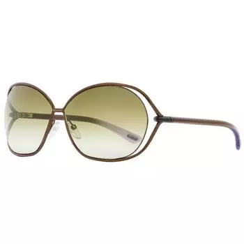 Женские солнцезащитные очки Tom Ford TF157 Carla 48F блестящие коричневые сиреневые 66 мм 48f