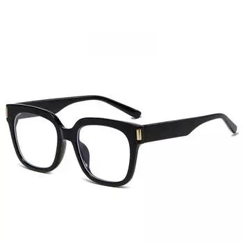 Женские солнцезащитные очки в большой квадратной оправе с защитой от синего света, летние модные винтажные женские солнцезащитные очки, очки для путешествий на открытом воздухе, пляжные козырьки от солнца black clear