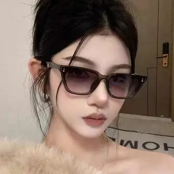 Женские солнцезащитные очки в маленькой оправе «кошачий глаз», доступные, роскошные, солнцезащитные, модные солнцезащитные очки Xiaohongshu