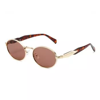 Женские солнцезащитные очки в овальной оправе из металла, металлические солнцезащитные очки, прозрачные линзы Ocean One Size красный