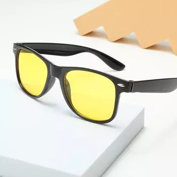 Женские солнцезащитные очки в стиле ретро овальной формы белого цвета — высококачественная защита от солнца на берегу моря, линзы цвета рисового ногтя желтого цвета beige nail yellow film чёрный