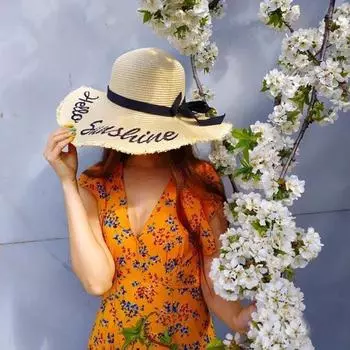 Женские солнцезащитные шляпы с широкими полями и вышивкой букв, черный бант, панама, соломенная шляпа, складная пляжная женская шапка, Chapeu Feminino