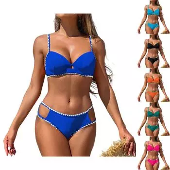Женские сплошные купальники Sense Bikini с подкладкой для груди No Steel Bra Swimwear S оранжевый