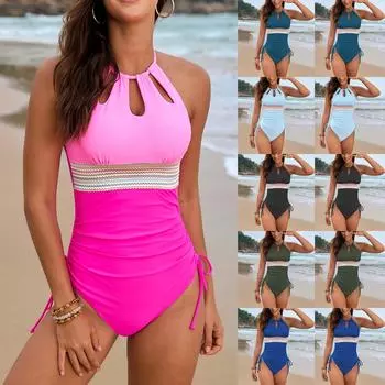 Женские сплошные купальники Sense Bikini с подкладкой для груди No Steel Bra Swimwear XL чёрный