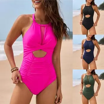 Женские сплошные купальники Sense Bikini с подкладкой для груди No Steel Bra Swimwear S чёрный