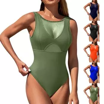 Женские сплошные купальники Sense Bikini с подкладкой для груди No Steel Bra Swimwear S чёрный