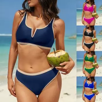 Женские сплошные купальники Sense Bikini с подкладкой для груди No Steel Bra Swimwear L чёрный