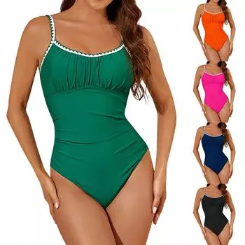 Женские сплошные купальники Sense Bikini с подкладкой для груди No Steel Bra Swimwear L чёрный