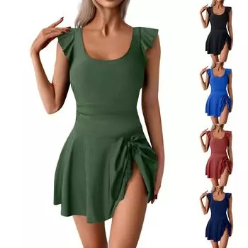 Женские сплошные купальники Sense Bikini с подкладкой для груди No Steel Bra Swimwear L чёрный