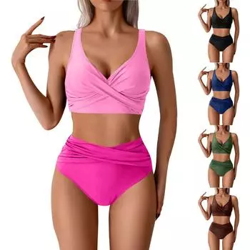 Женские сплошные купальники Sense Bikini с подкладкой для груди No Steel Bra Swimwear L армия зеленый