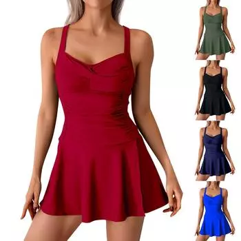 Женские сплошные купальники Sense Bikini с подкладкой для груди No Steel Bra Swimwear L армия зеленый