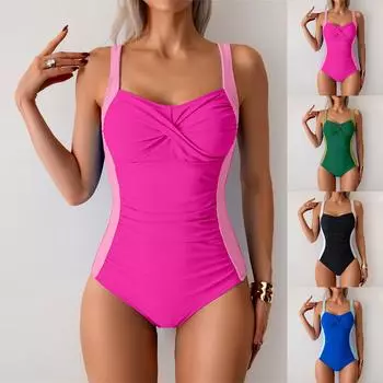 Женские сплошные купальники Sense Bikini с подкладкой для груди No Steel Bra Swimwear L чёрный