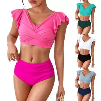 Женские сплошные купальники Sense Bikini с подкладкой для груди No Steel Bra Swimwear L чёрный