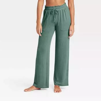 Женские спортивные брюки для фитнеса, повседневные свободные эластичные спортивные брюки, прямые широкие брюки, повседневные брюки, брюки для йоги L