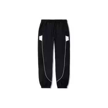 Женские спортивные брюки свободного кроя Li Ning Reignite Series Color Block со светоотражающими вставками, черные AYKU146-1 S