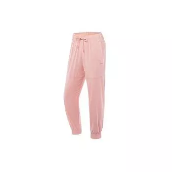 Женские спортивные брюки свободного кроя Li Ning, однотонные, розовые, AYKQ202-2 XXL