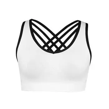Женские спортивные бюстгальтеры с красивой спиной, противоударное нижнее белье для фитнеса, спортивный бюстгальтер с мягкой подкладкой, укороченный топ, жилет для йоги S