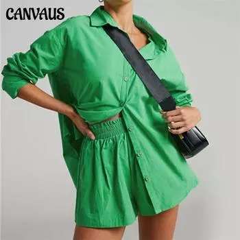 Женские спортивные костюмы, рубашка с мини-шортами, хлопковые комплекты из двух предметов, модная одежда, женские блузки, модные спортивные костюмы S