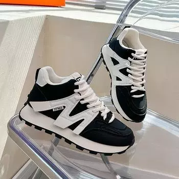 Женские спортивные кроссовки, дышащая обувь для бега, трендовые модные женские кроссовки, теннисная обувь для женщин 40 чёрный