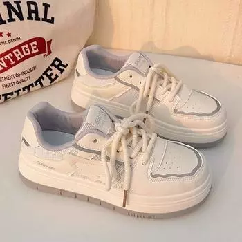 Женские спортивные кроссовки, повседневные парусиновые кроссовки Kawaii, новые универсальные туфли на толстой подошве, женская вулканизированная спортивная обувь на плоской подошве 35