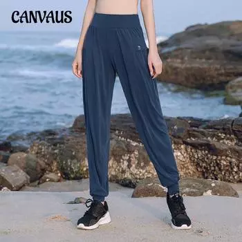 Женские спортивные штаны больших размеров для бега, фитнеса, йоги, свободные брюки Harlan с высокой талией L серый