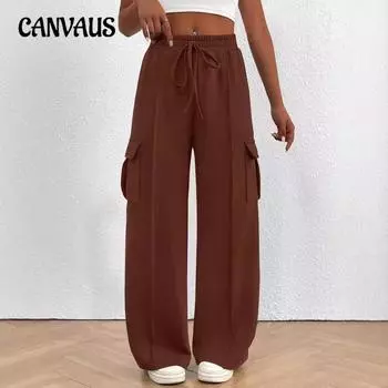 Женские спортивные штаны для бега, осенние свободные повседневные брюки с широкими штанинами, повседневные спортивные штаны с карманами S белый