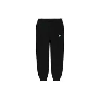 Женские спортивные штаны Li Ning Sports Lifestyle Series с логотипом и манжетами, черные AKLS046-1 XXL
