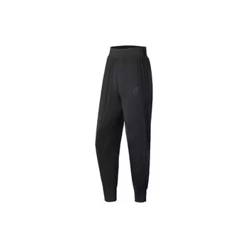 Женские спортивные штаны свободного кроя Li Ning Training Series, однотонные, черные AKLS988-1 XS