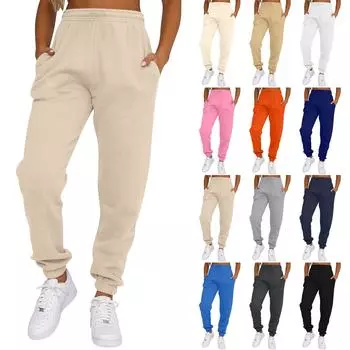 Женские спортивные штаны Trendy Interior Baggy Sweatpants Повседневные брюки с высокой талией Jogger Pant L бежевый