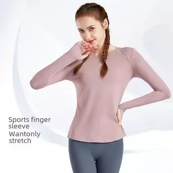 Женские спортивные топы Spot: Узкие футболки с длинным рукавом, одежда для йоги больших размеров, быстросохнущая одежда для фитнеса для бега весной и осенью. XL