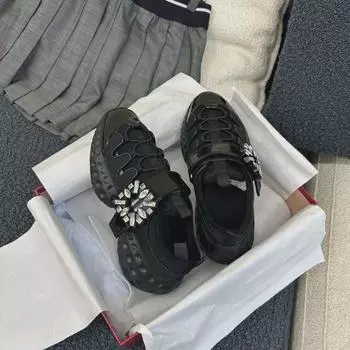 Женские спортивные туфли Migua Niche Style на платформе с сетчатым дизайном и квадратной ромбовидной пряжкой Size 39