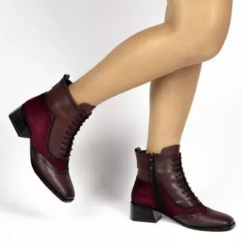 Женские стильные ботинки на каблуке 36 чёрный