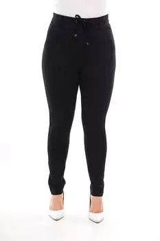 Женские стильные брюки больших размеров с карманами и плиссировкой с высокой талией Брюки больших размеров с талией