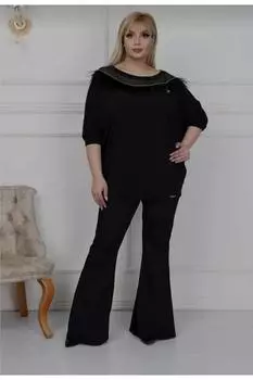 Женские стильные леггинсы больших размеров, широкие брюки, большие размеры, колготки из ткани для дайвинга, брюки с высокой талией, большие размеры 2Xl, 3Xl, 4Xl