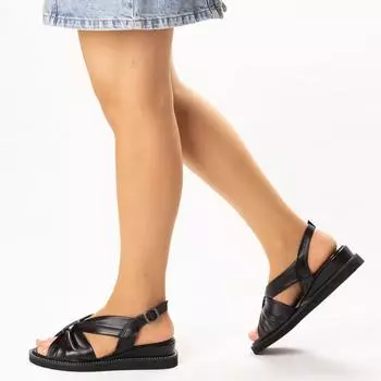 Женские стильные повседневные босоножки на танкетке из натуральной кожи