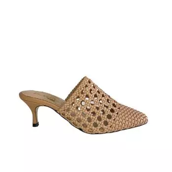 Женские стильные тапочки на каблуке, летняя коллекция