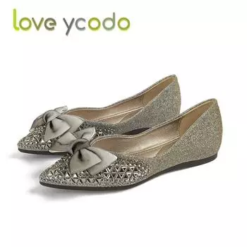 Женские стильные туфли-лодочки с бантом, удобная повседневная обувь на низком каблуке, размеры 33–43 43 чёрный