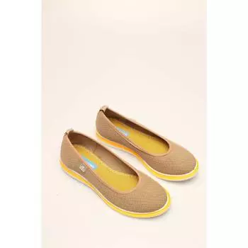 Женские стильные туфли на плоской подошве из норки и сетки в стиле ретро